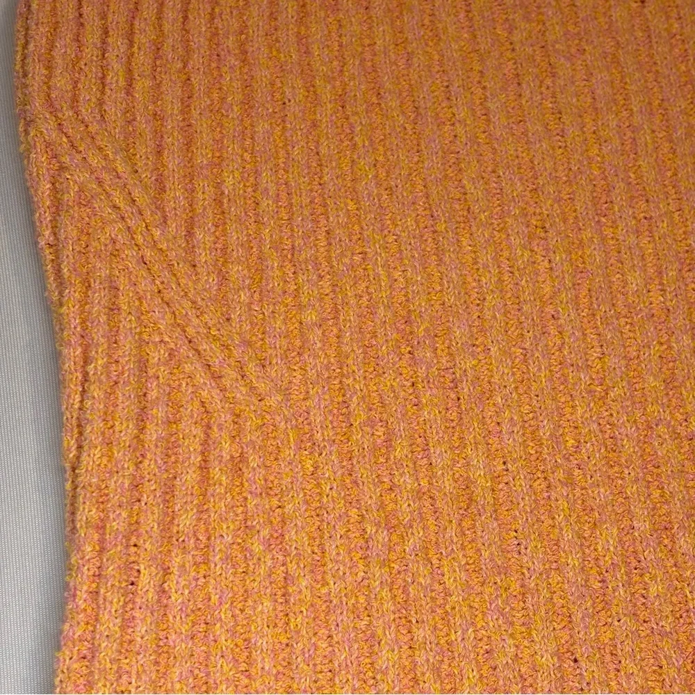 ZARA Orange Creamsicle Sleeveless Knit Ribbed‎ Dress Size Large
